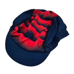 Smith 5 Panel Cycling Cap Hat Blue Red Stripe